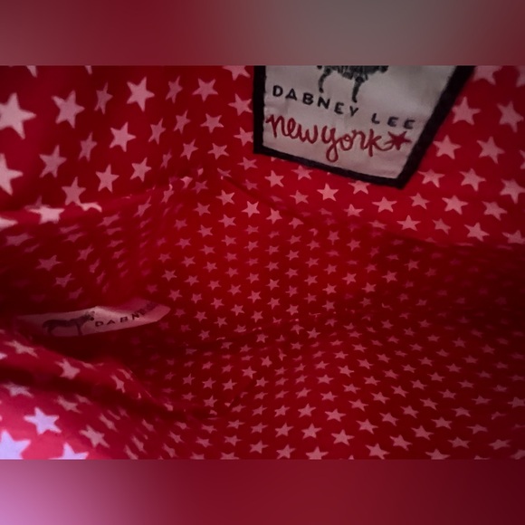 Brand new Dabney Lee New York pink clutch with pineapples and pineapple dangle. - Picture 8 of 8